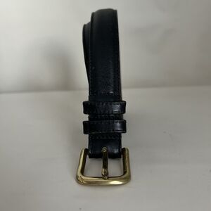 Coach Vintage Glove Tanned Cowhide Leather Belt Solid Brass Buckle 34